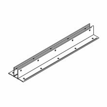 Line drawing of a 54" continuous, aluminum, double ear bracket from Scranton Products.