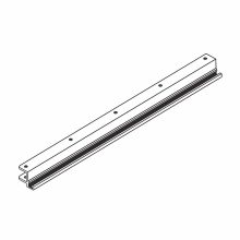 Line drawing of continuous aluminum outswing strike from Scranton Products.