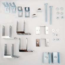 Photograph of Hadrian 600424 hardware kit components.