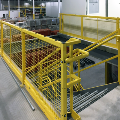 Use BeastWire RailGuard to prevent injuries and damage from falls near stairwells.