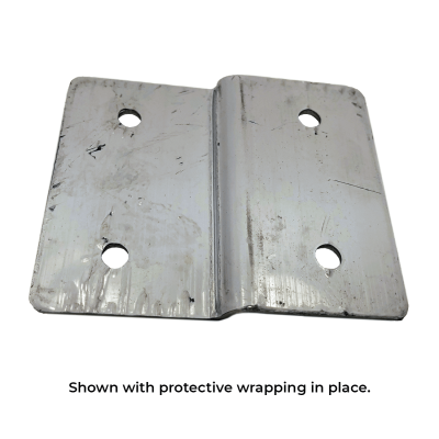 Photograph of the Bobrick Alcove Joggle Bracket Panel In-Line with Stile - 1000282 with protective wrapping in-place.