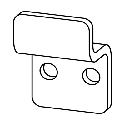 Line drawing of Bobrick In-Swing Keeper – 1040-35.