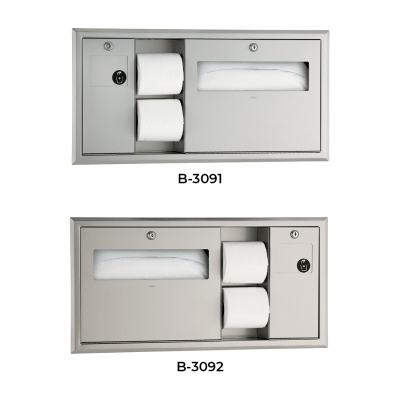 Labeled photograph showing the B-3091 and B-3092 combination units.