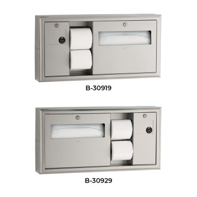 Labeled photograph showing the B-30919 and B-30929 combination units.