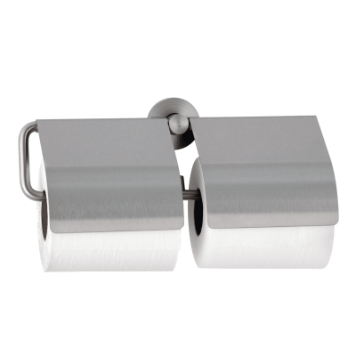 Photograph of the Bobrick Cubicle Collection Double Toilet Tissue Dispenser with Hoods B-548.