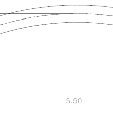 Sketch of Bobrick 1000312 Door Handle