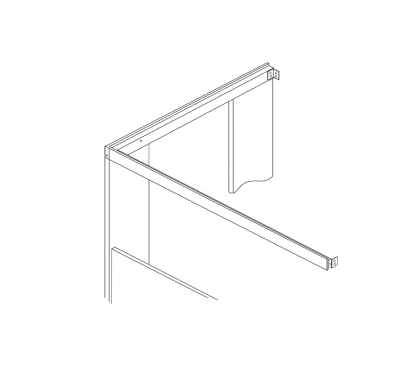 Bobrick Extruded Aluminum Headrail - 1002385