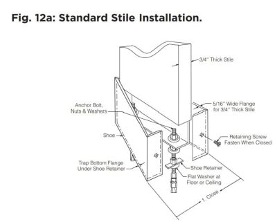 Bobrick Pilaster Shoe (Various Sizes) - 10021 - Image 3