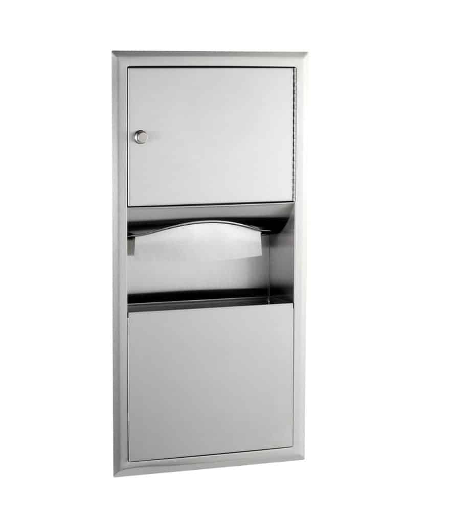 Bobrick Recessed Towel Waste Unit B-369 - Partition Plus