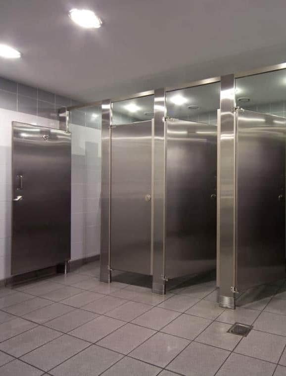 Stainless Steel Bathroom Stalls, Quick, Private - Partition Plus