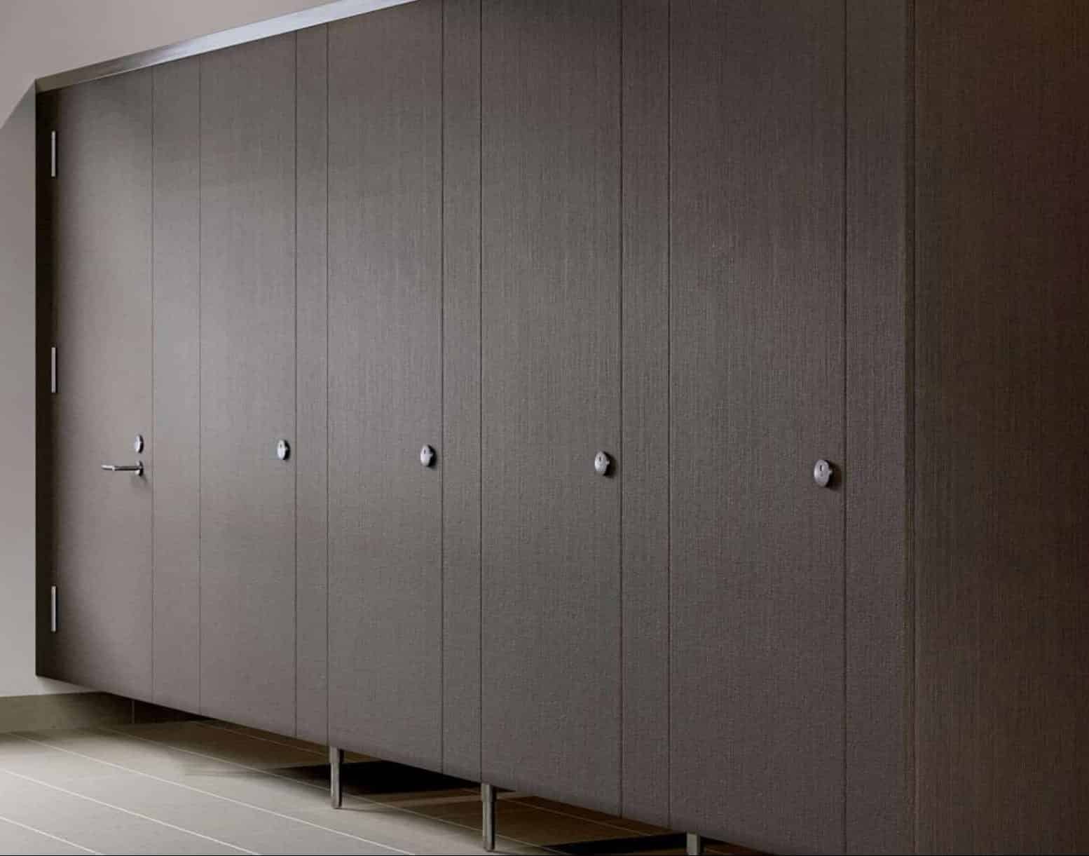 High Pressure Laminate Restroom Partitions - Partition Plus