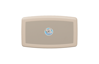 Koala Kare's Horizontal Surface Mounted Baby Changing Station KB300 - Front View in Beige