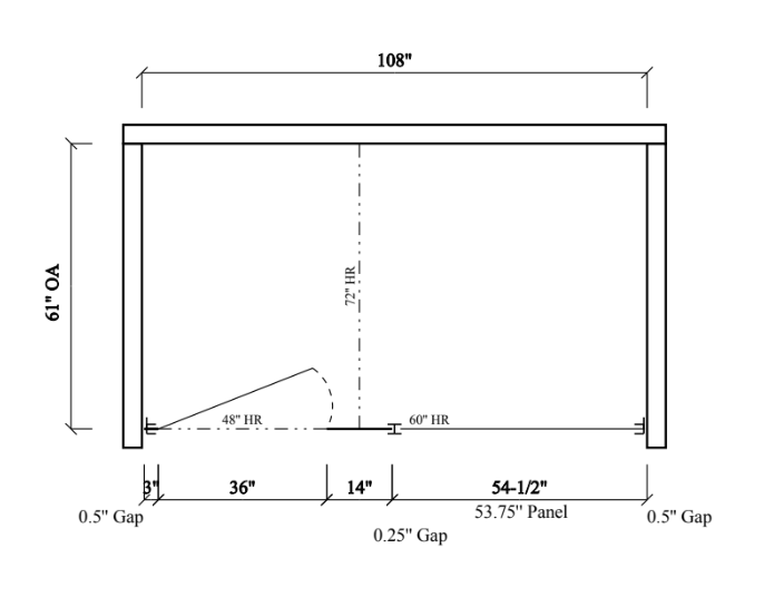 Bathroom Partitions - 1 Stall - Left Hand Alcove Standard - Image 2
