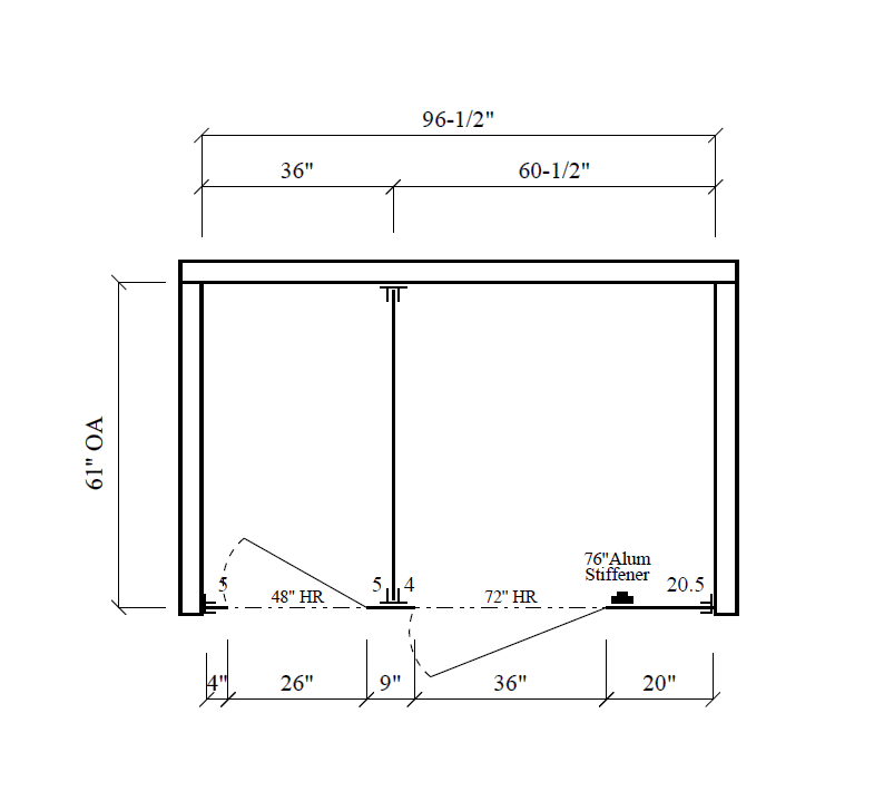 Bathroom Partitions - 2 Stalls - Right Hand Between Walls ADA - Image 2