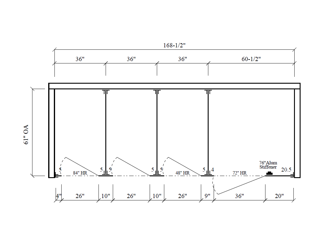 Bathroom Partitions - 4 Stalls - Right Hand Between Walls ADA - Image 2