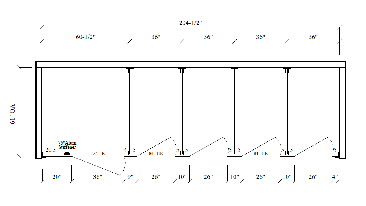Bathroom Partitions - 5 Stalls - Left Hand Between Walls ADA - Image 2
