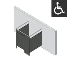 Bathroom Partitions - 1 Stall - Left Hand Free Standing ADA