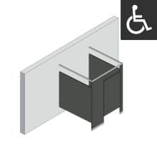 Bathroom Partitions - 1 Stall - Right Hand Free Standing ADA