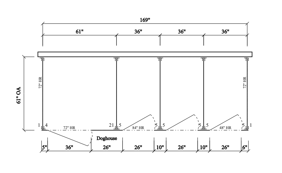 Bathroom Partitions - 4 Stalls - Left Hand Free Standing ADA - Image 2