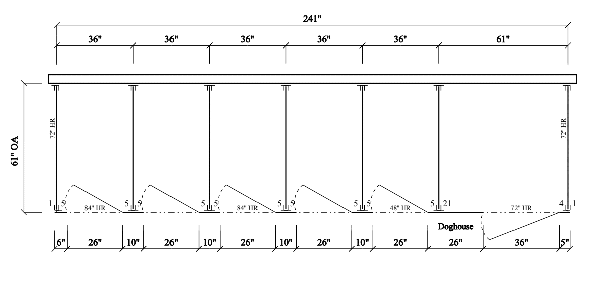 Bathroom Partitions - 6 Stalls - Right Hand Free Standing ADA - Image 2