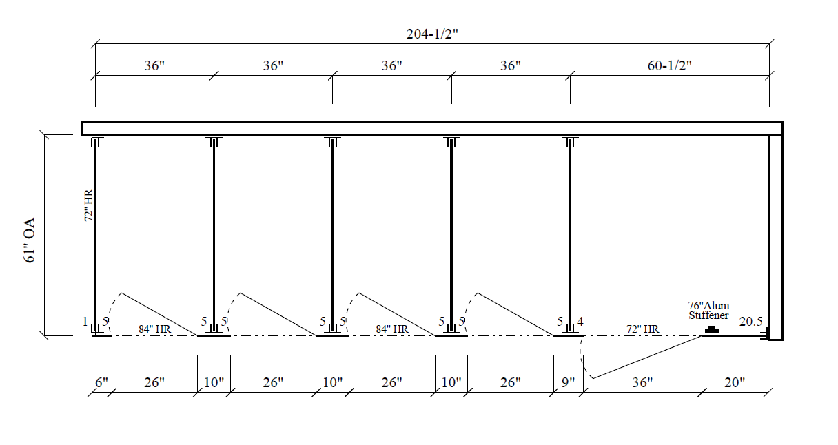 Bathroom Partitions - 5 Stalls - Right Hand In Corner ADA - Image 2
