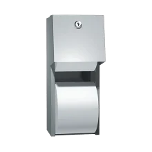 Photo of ASI 0030 Toilet Tissue Dispenser, Twin Hide-A-Roll – Surface Mounted
