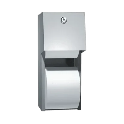 Photo of ASI 0030 Toilet Tissue Dispenser, Twin Hide-A-Roll – Surface Mounted