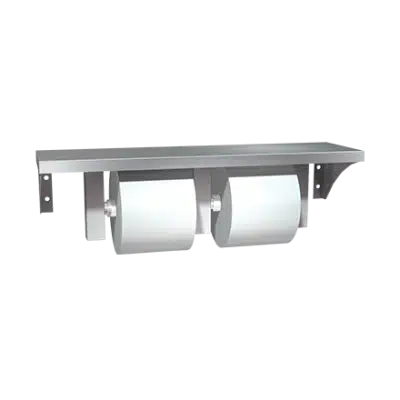 Photo of ASI 0697-GAL Shelf With Toilet Tissue Holder (Double) – Surface Mounted