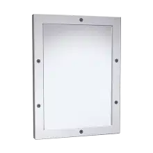 Photo of ASI 105-14 Framed Mirror – 20 Ga. #8 Mirror Polished Stainless Steel, Front Mount