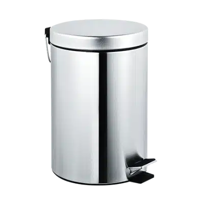 Photo of ASI 7317 Waste Receptacle, Pedal Activated Cover – Bright Finish