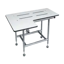 Photo of ASI 8202 -Folding Shower Seat, Solid Phenolic – L-Shape, Four Leg