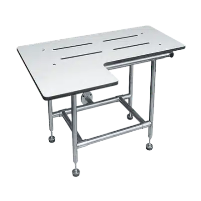 Photo of ASI 8202 -Folding Shower Seat, Solid Phenolic – L-Shape, Four Leg
