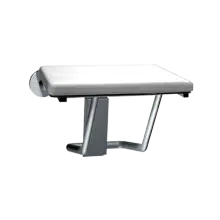 Photo of ASI 8204 -Folding Shower Seat, Rectangular Padded Seat with Phenolic core – Compact 18″ wide ADA