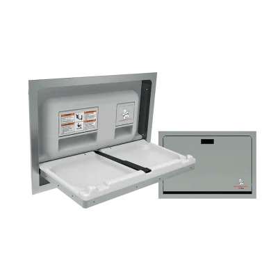 Photo of ASI 9013 Baby Changing Station – STAINLESS STEEL, Recessed