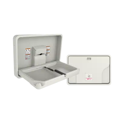 Photo of ASI 9014 Baby Changing Station, HORIZONTAL – PLASTIC, Surface Mounted
