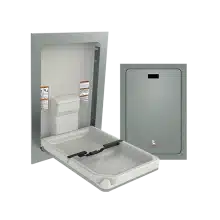 Photo of ASI 9017 Baby Changing Station, VERTICAL – STAINLESS STEEL, Recessed