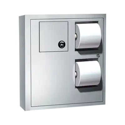 Photo of ASI 04833 - Traditional™ Toilet Tissue Dispenser & Napkin Disposal – Recessed