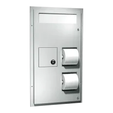 ASI – 0481 – Toilet Seat Cover & Toilet Tissue Dispenser w/ Napkin Disposal (Dual Access)