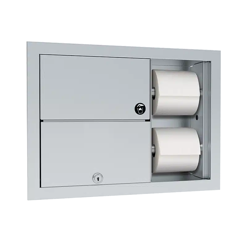 ASI – 04822 – Toilet Tissue Dispenser / Napkin Disposal – Recessed