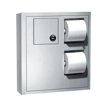 ASI – 04833 – Toilet Tissue Dispenser w/ Napkin Disposal – Surface Mounted