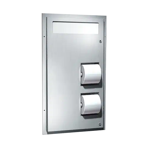 ASI – 0484 – Toilet Seat Cover & Toilet Tissue Dispenser (Dual Access) – Partition Mounted
