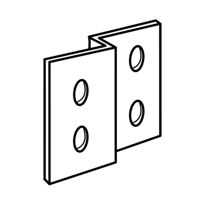Bobrick Alcove Joggle Bracket Panel In-Line with Stile - 1000282 - Image 4