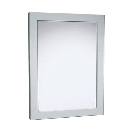 ASI - 101-14 - Framed Mirror – #8 Mirror Polished St. Steel, Chase Mount