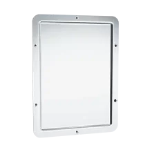 ASI - 107-14 Stainless Steel Mirror – 20 Ga. #8 Mirror Polished, Front Mount