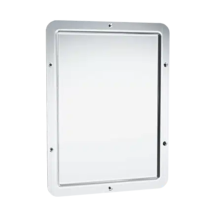 ASI - 107-14 Stainless Steel Mirror – 20 Ga. #8 Mirror Polished, Front Mount