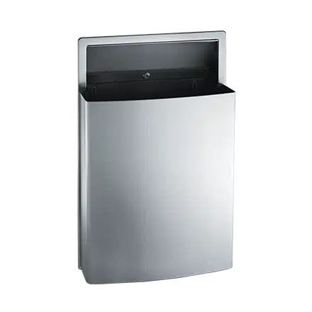 ASI - 20458 - ROVAL™ Semi-Recessed Removable Waste Receptacle