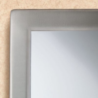 Bobrick Glass Mirror with Stainless Steel Angle Frame B-290 - Image 3