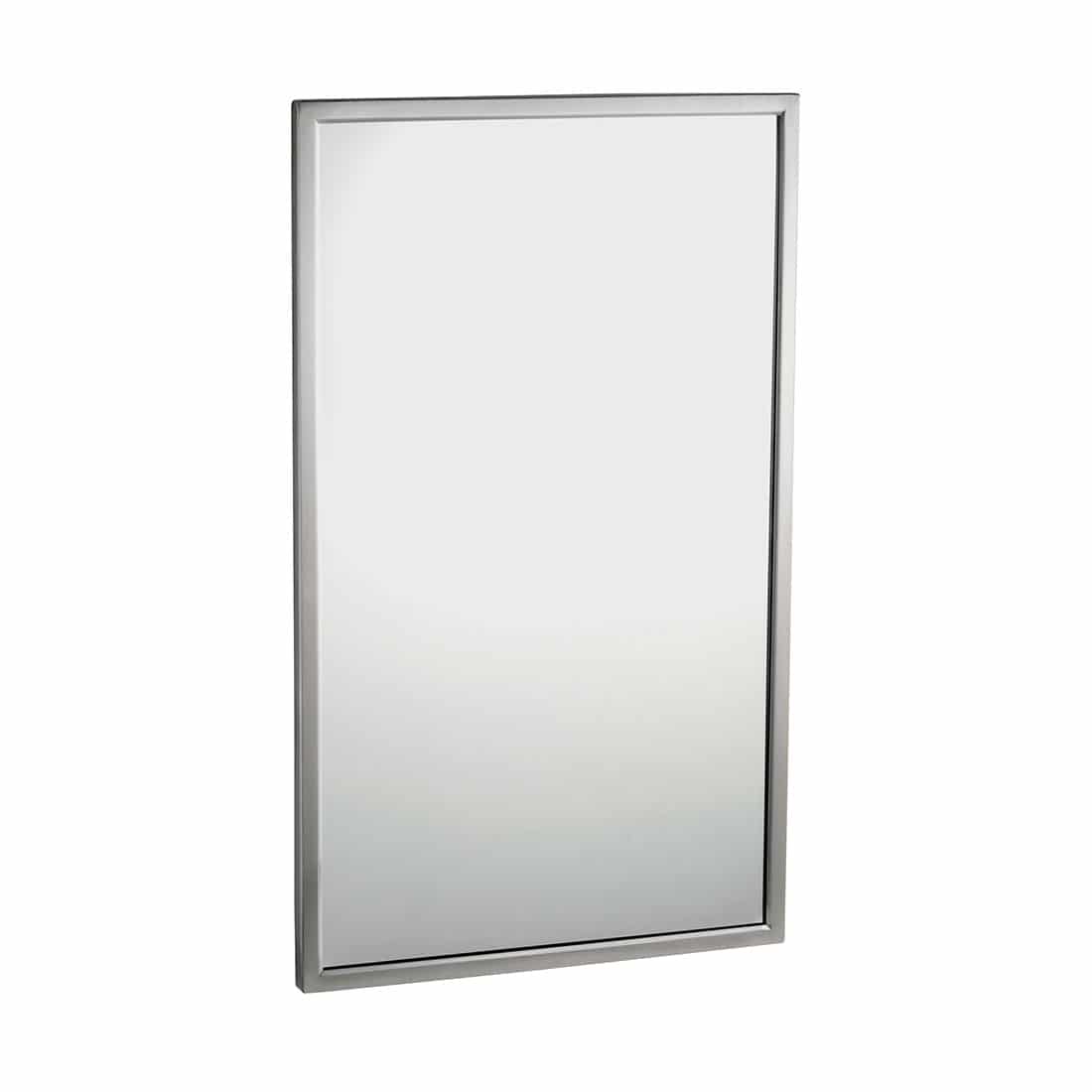Bobrick Glass Mirror with Stainless Steel Angle Frame B-290