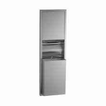 Bobrick Classic Semi Recessed Convertible Paper Towel Dispenser and Waste Receptacle B-3942
