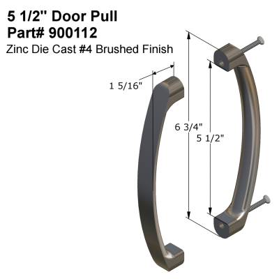 Hadrian Back-to-Back Door Pull Kit - 610112 - Image 5